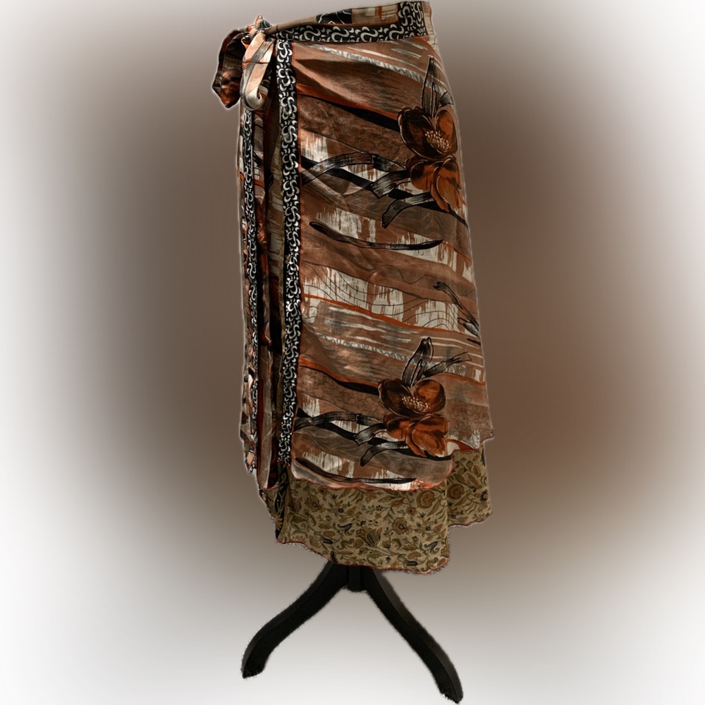 Wrap Skirt 80% Silk